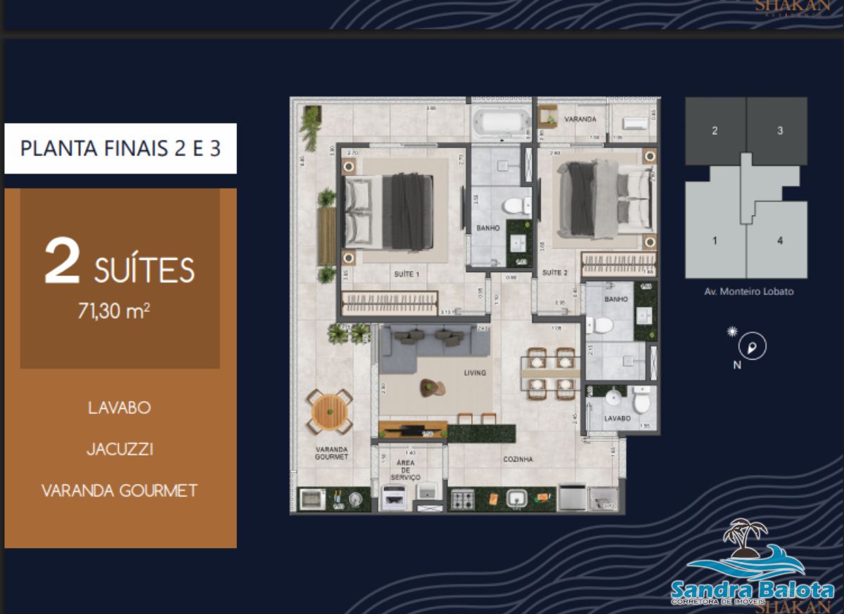 Shakam Residence apartamentos de 2 dormitórios no Itaguá/Ubatuba