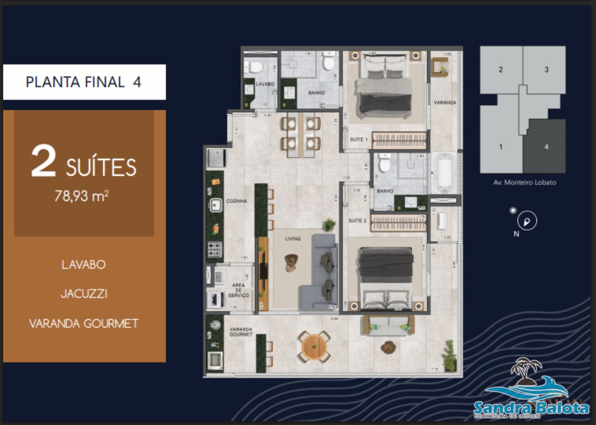 Shakam Residence apartamentos de 2 dormitórios no Itaguá/Ubatuba