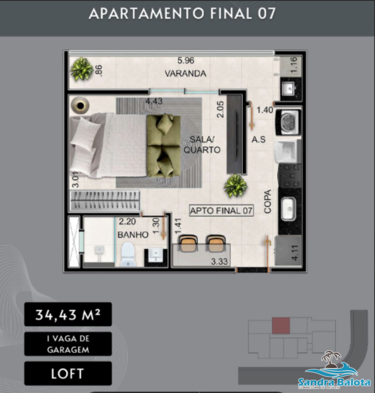 Unidades de lofts, 1 e 2 dormitórios/centro-Ubatuba