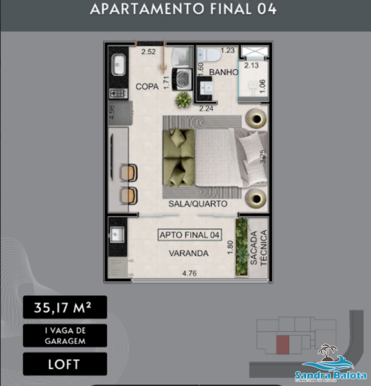 Unidades de lofts, 1 e 2 dormitórios/centro-Ubatuba