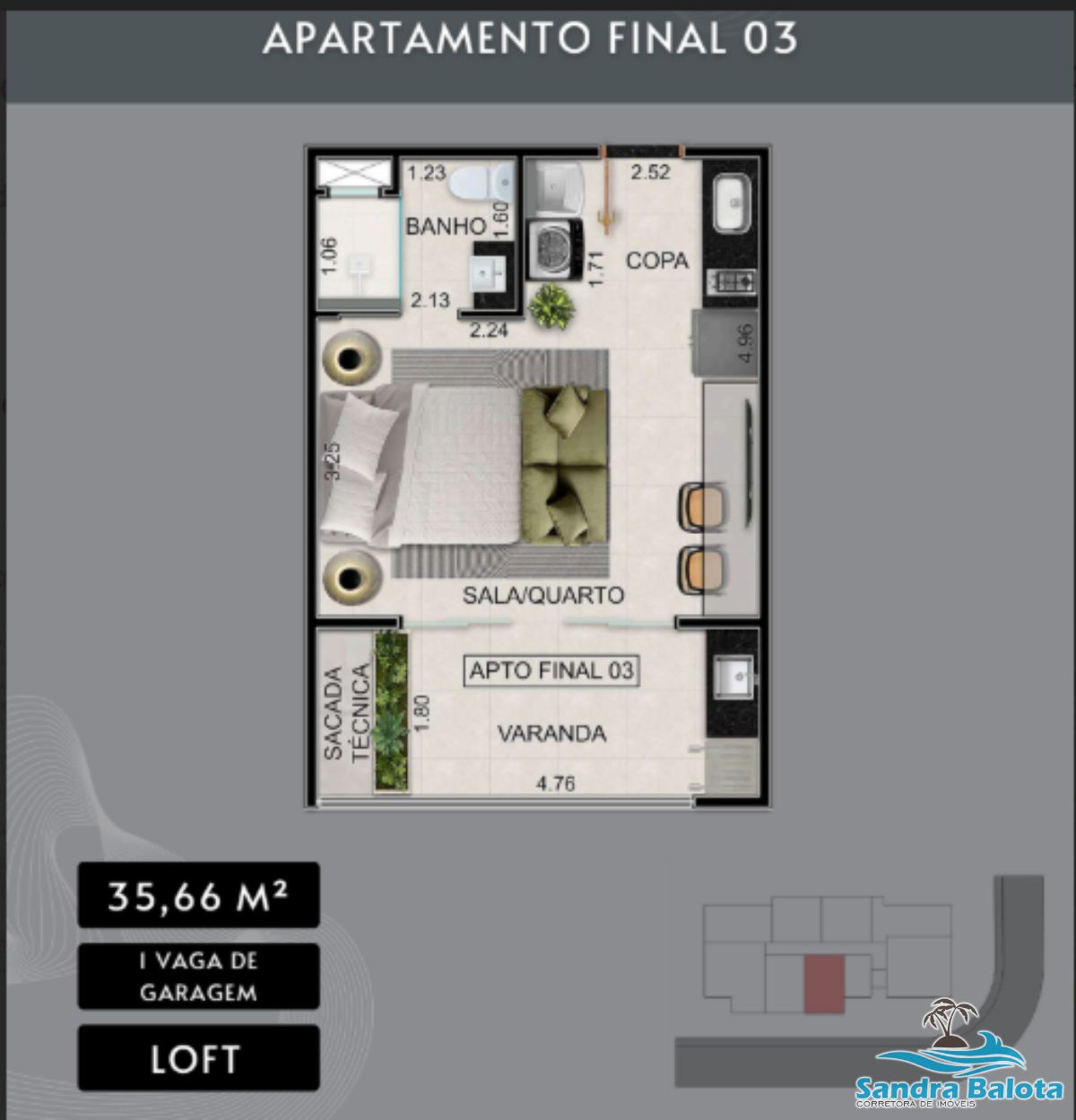 Unidades de lofts, 1 e 2 dormitórios/centro-Ubatuba