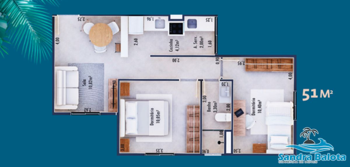 Seu ap no litoral com parcelas a partir de R$ 854 residencia