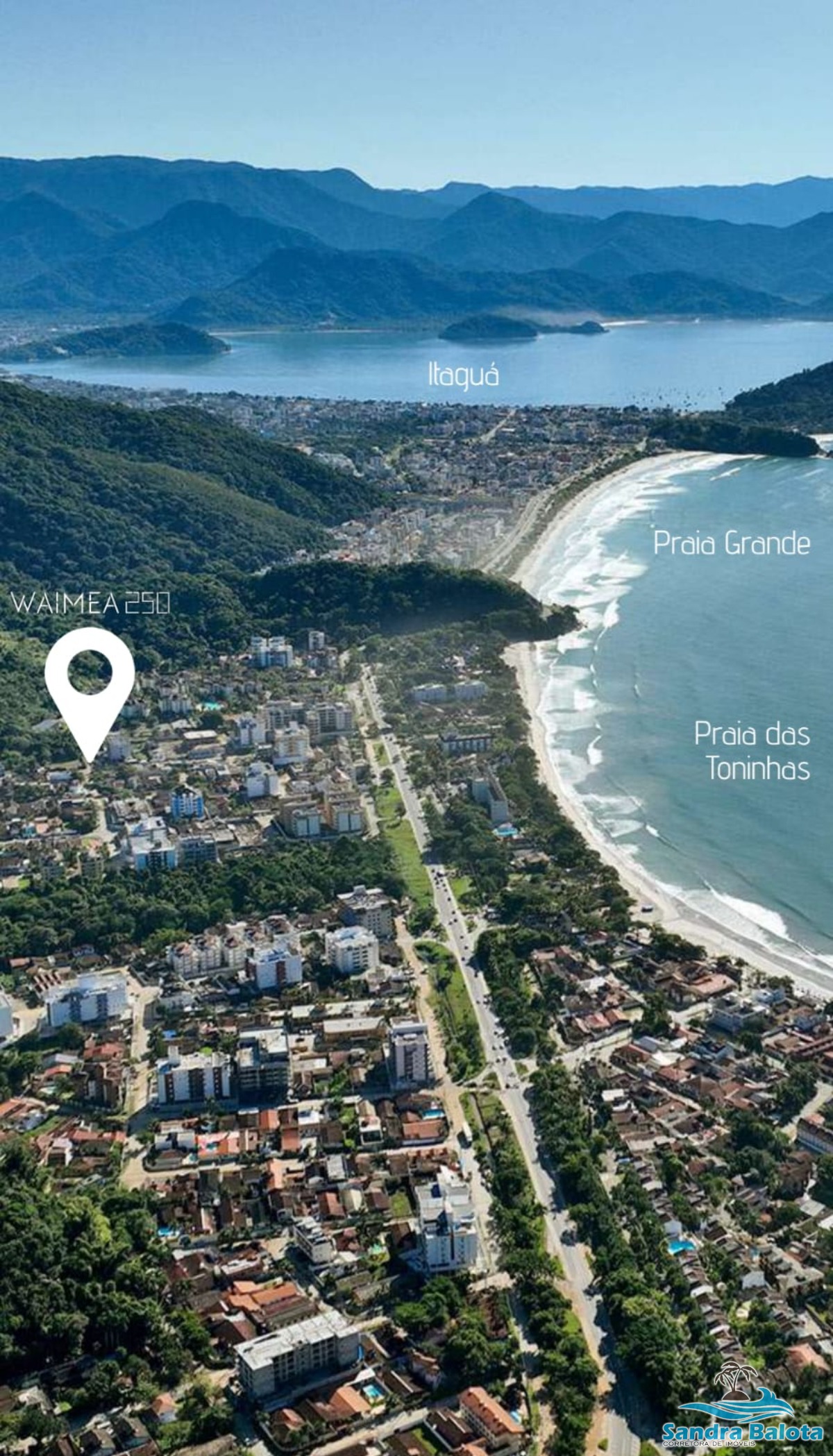 Apartamentos a 450 metros da praia da Toninhas