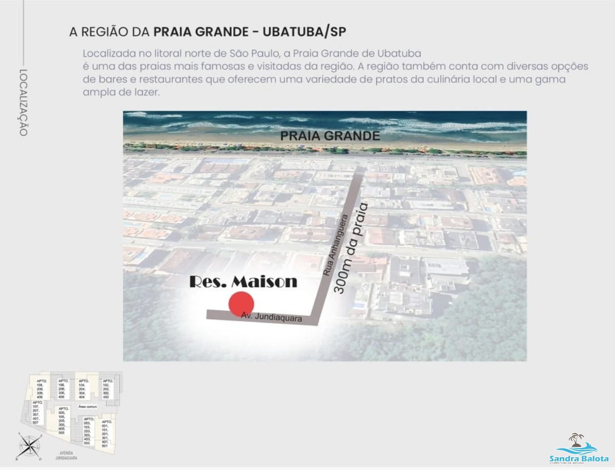 Apartamento Praia Grande/ 2 dormitórios sendo 1 suíte mais lavabo