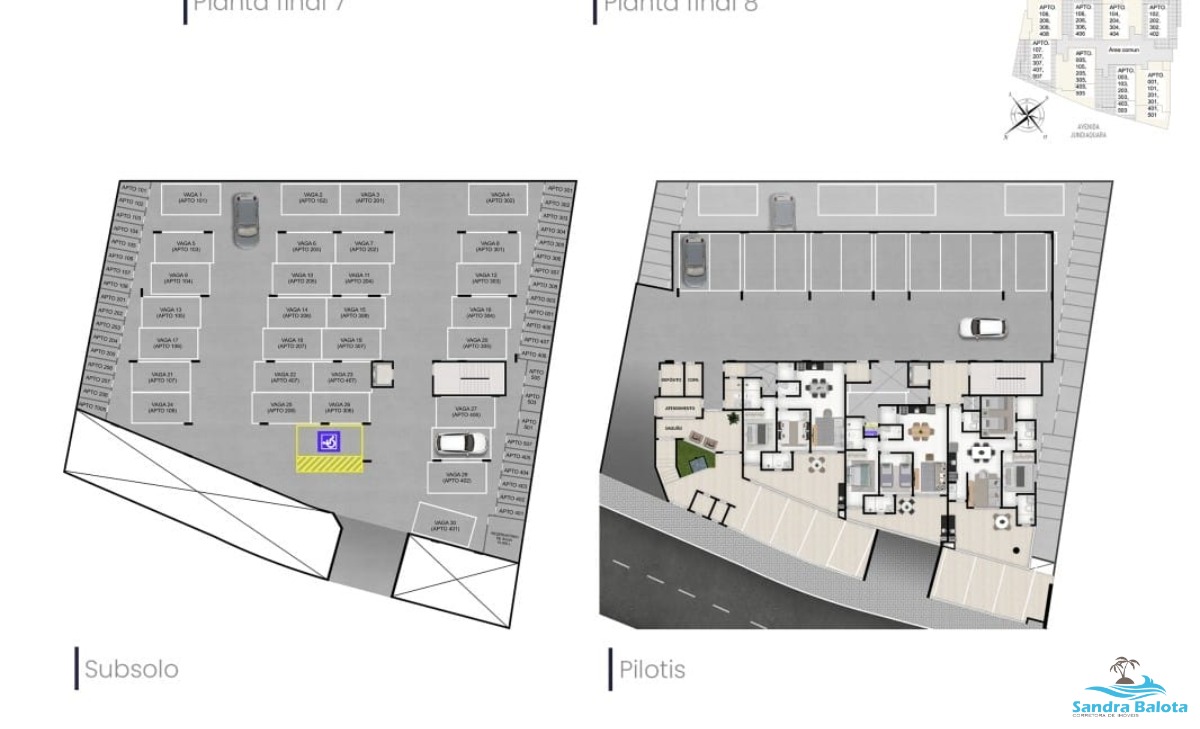 Apartamento Praia Grande/ 2 dormitórios sendo 1 suíte mais lavabo