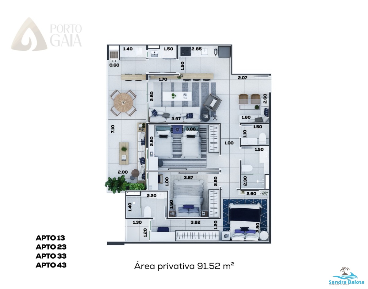 Apartamentos com 3 dormitórios com 1 suíte/Itaguá-Ubatuba