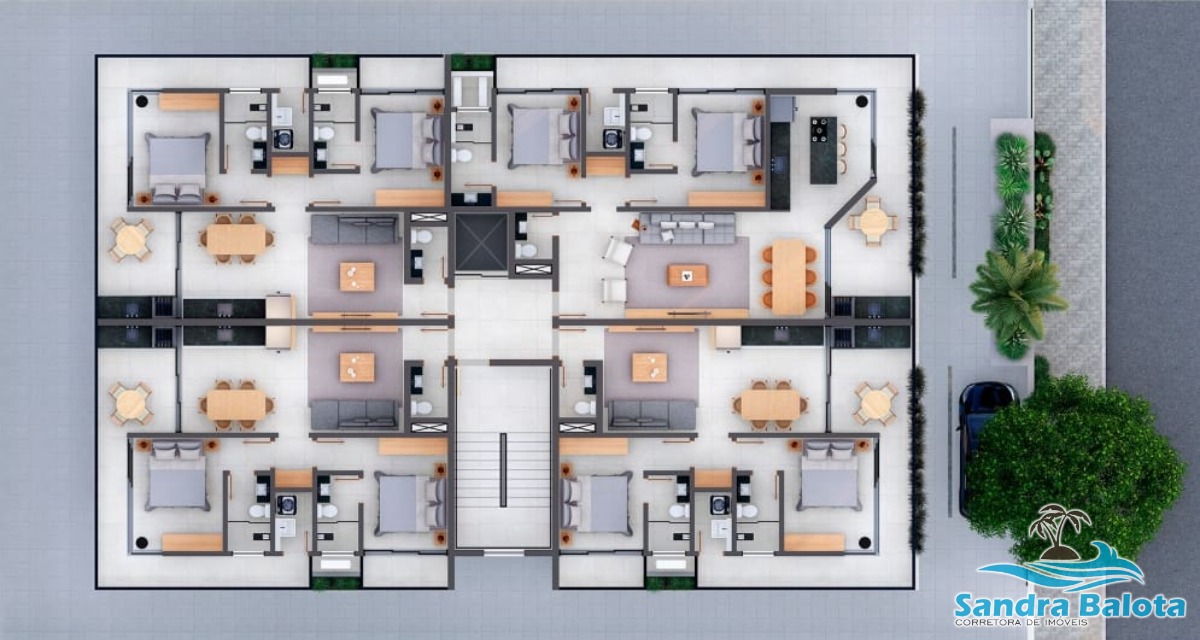 Apartamentos com 2 suítes e 1 lavabo/Itaguá