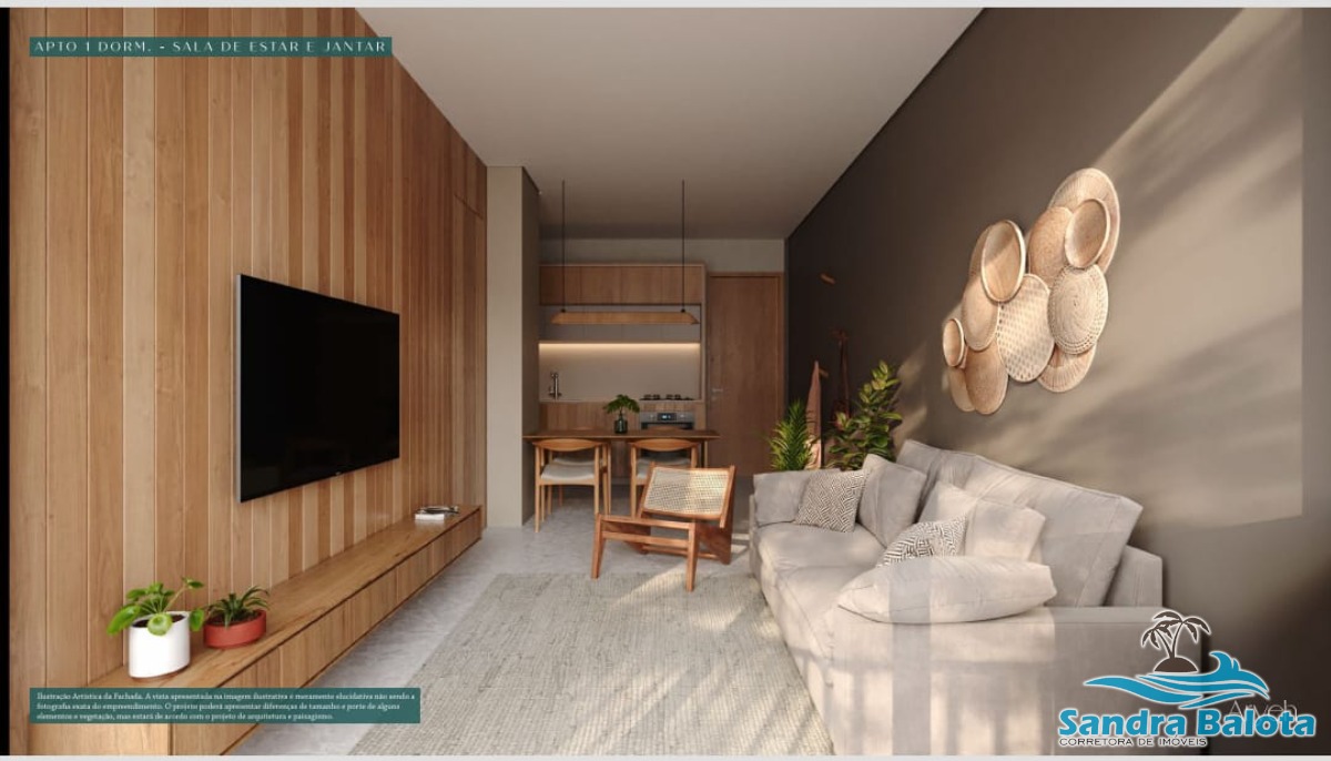 Apartamento de 1 dormitório/Tenório