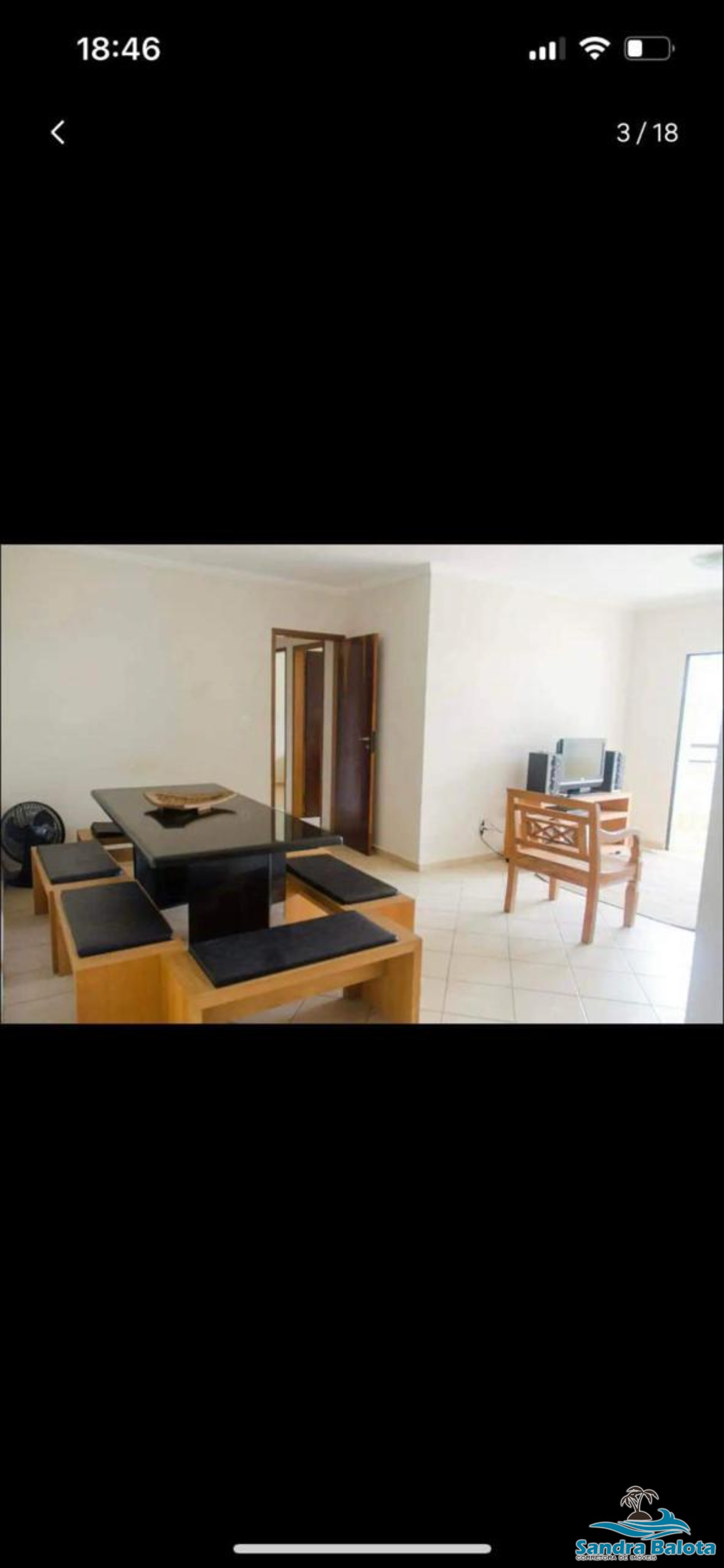 Apartamento a 100 metros da praia/2 dormitórios