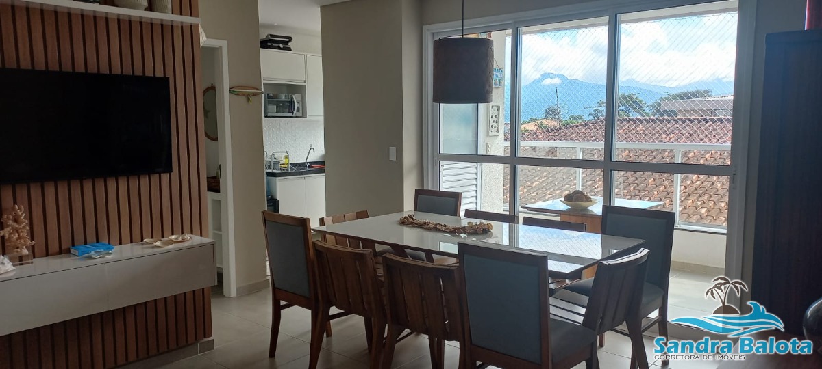 Apartamento com 2 suítes mais lavabo/tenório-ubatuba